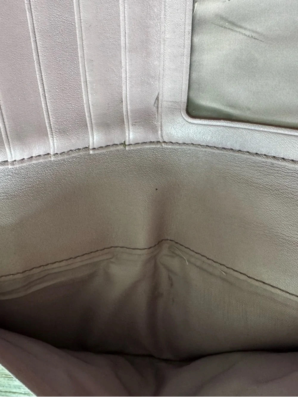 Coach Mia Op Art Signature Logo Large Bag Black/Gray Zip Purple Lining w/ Wallet